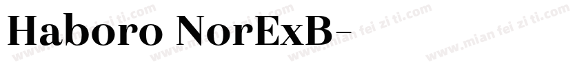 Haboro NorExB字体转换